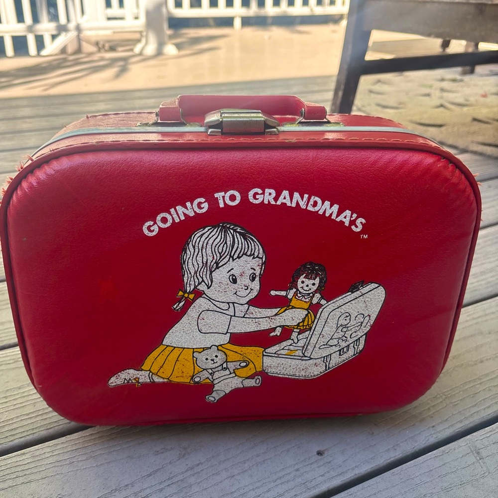 Going to Grandma’s suitcase- vintage 80’s